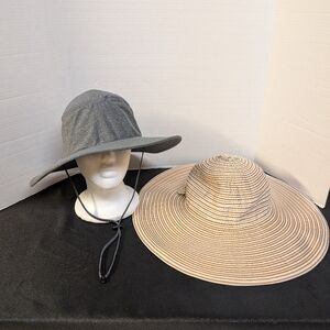 New Solar Escape UV Explorer UPF 50+ One Size Adjustable Packable Hat Lot Bundle